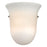 Atlas Lighting Whitmore 8'' High 1Lt Sconce, Brushed Nickel/White