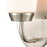 Atlas Lighting Winslow 10.5'' High 1Lt Sconce, Brushed Nickel/White