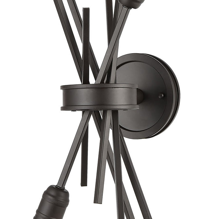 Atlas Lighting Xenia 28'' High 6Lt Sconce, Oil Rubbed Bronze