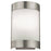 Atlas Lighting Zenith 10'' High 1Lt Sconce, Brushed Nickel/White