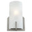 Atlas Lighting Zenith 12'' High 1Lt Sconce, Brushed Nickel/White