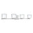Atlas Lighting Alexus 34''W 4Lt Vanity Light, Brushed Nickel/Opal