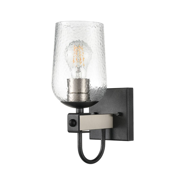Atlas Lighting Blakely 11.5'' High 1Lt Vanity, Brushed Nickel/Clear
