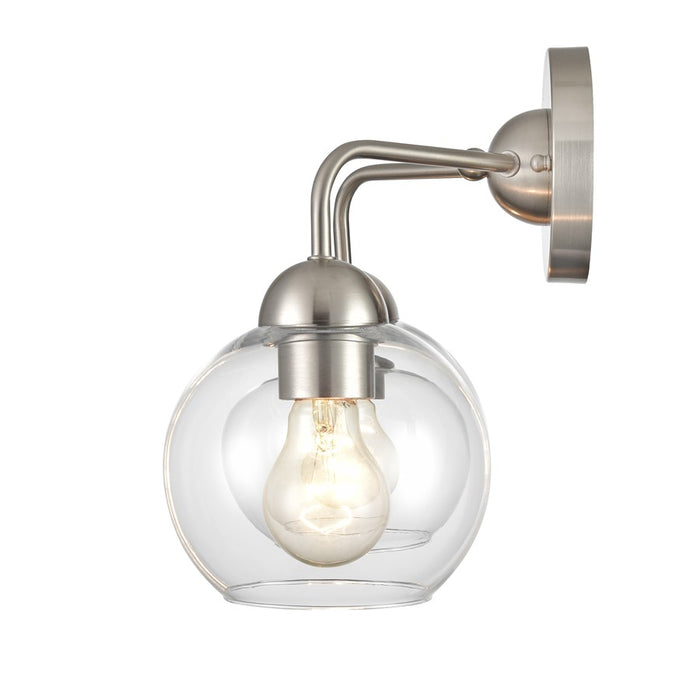 Atlas Lighting Soren 15.75'' Wide 2Lt Vanity Light, Nickel/Clear