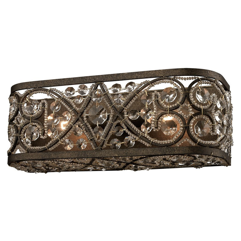 Atlas Lighting Amherst 14'' Wide 2Lt Vanity Light, Bronze/Bronze