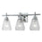 Atlas Lighting Arctic 20'' Wide 3Lt Vanity Light, Nickel/Clear