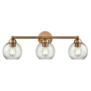 Atlas Lighting Astoria 25'' Wide 3Lt Vanity Light, Satin Gold/Clear - WL11193-GD