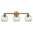 Atlas Lighting Astoria 25'' Wide 3Lt Vanity Light, Satin Gold/Clear - WL11193-GD