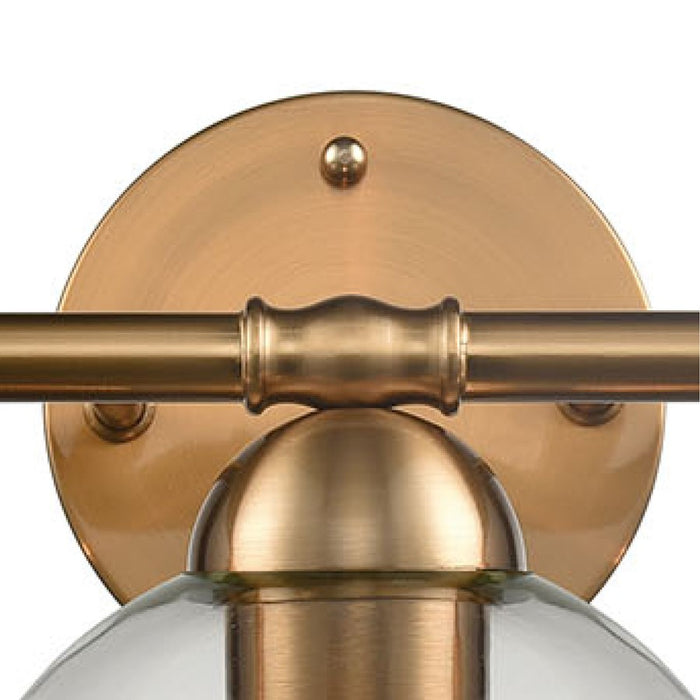 Atlas Lighting Astoria 25'' Wide 3Lt Vanity Light, Satin Gold/Clear