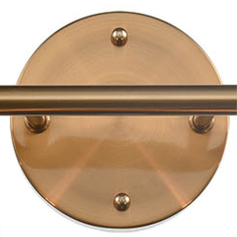 Atlas Lighting Astoria 35in 4-Light Vanity Light | Transitional Satin Gold and Clear Glass | Bathroom & Powder Room | 35 x 9 x 9 in | Model WL11194-GD
