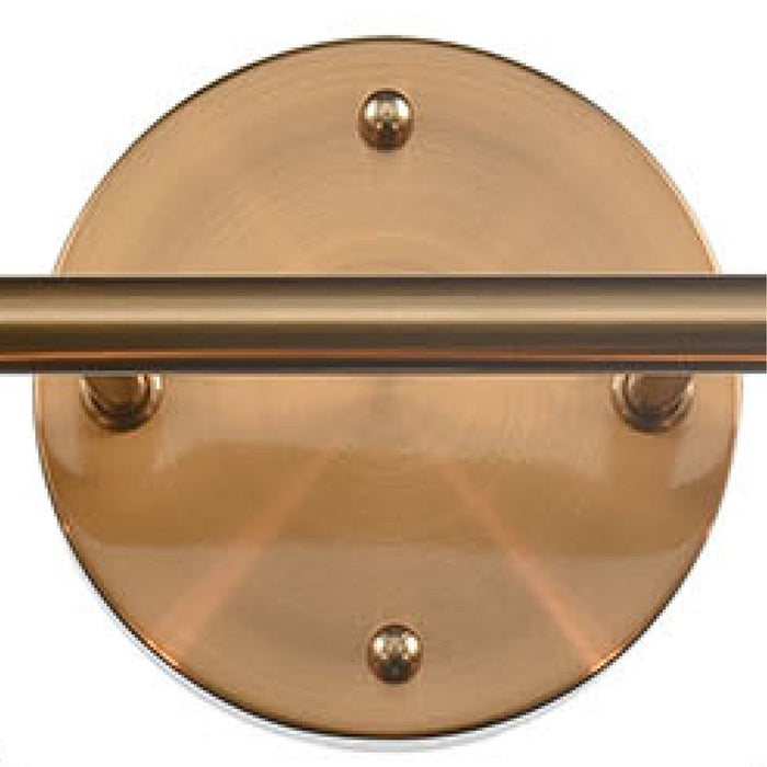 Atlas Lighting Astoria 35'' Wide 4Lt Vanity Light, Satin Gold/Clear