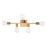 Atlas Lighting Attune 22'' Wide 5Lt Vanity Light, Burnished Brass