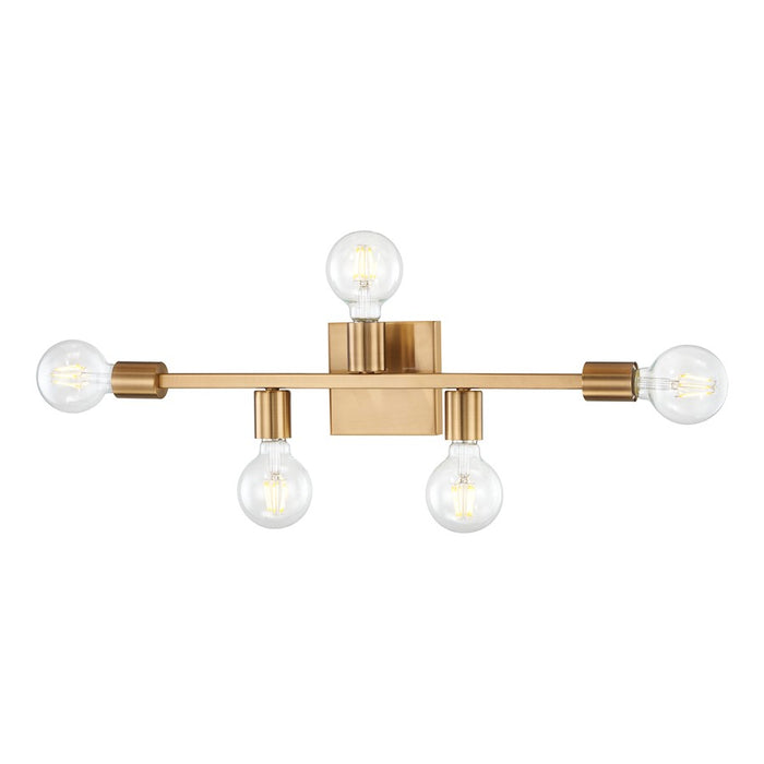 Atlas Lighting Attune 22'' Wide 5Lt Vanity Light, Burnished Brass