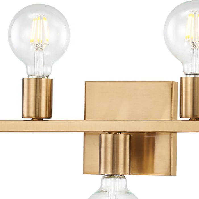 Atlas Lighting Attune 22'' Wide 5Lt Vanity Light, Burnished Brass