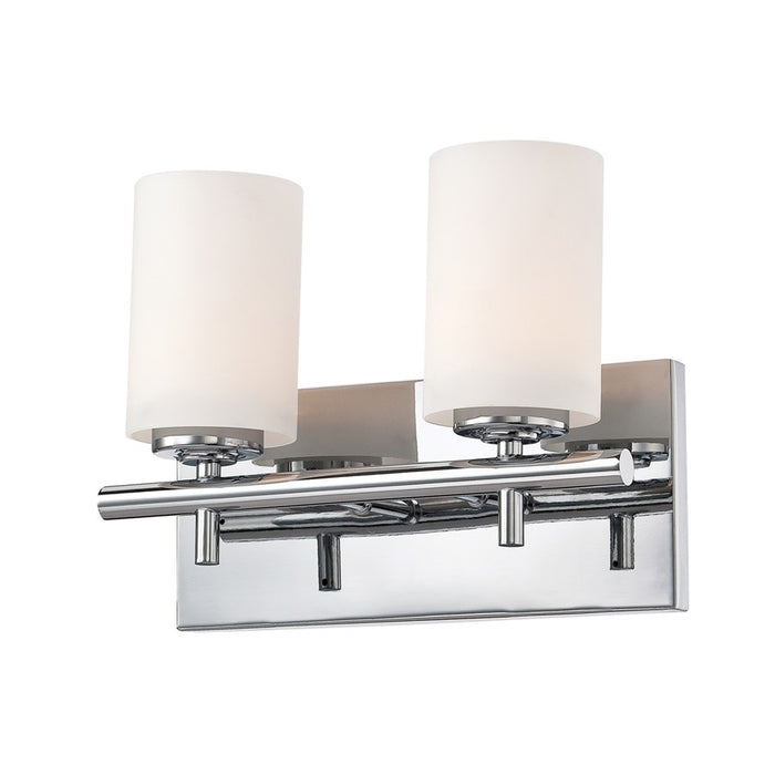 Atlas Lighting Barro 11.9'' Wide 2Lt Vanity Light, Chrome/White