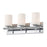 Atlas Lighting Barro 19'' Wide 3Lt Vanity Light, Chrome/White