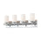 Atlas Lighting Barro 26.1'' Wide 4Lt Vanity Light, Chrome/White