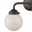 Atlas Lighting Beckett 15'' Wide 2Lt Vanity Light, Bronze/White