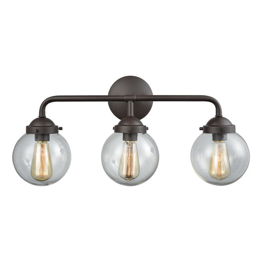Atlas Lighting Beckett 24'' Wide 3Lt Vanity Light, Bronze/Clear - WL11204-BZ