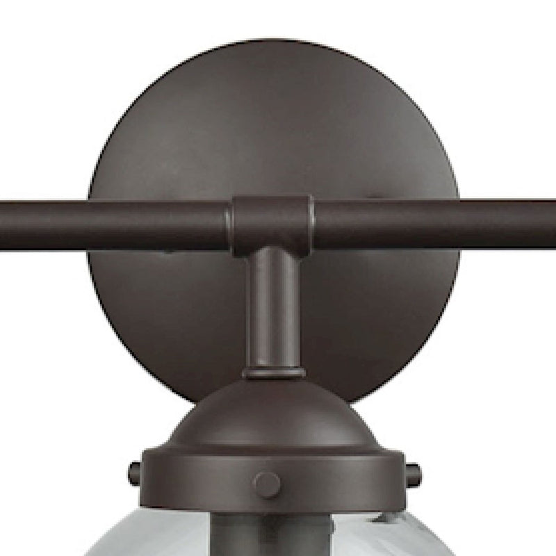 Atlas Lighting Beckett 24'' Wide 3Lt Vanity Light, Bronze/Clear
