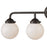 Atlas Lighting Beckett 33'' Wide 4Lt Vanity Light, Bronze/White