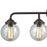Atlas Lighting Beckett 33'' Wide 4Lt Vanity Light, Bronze/Clear