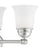 Atlas Lighting Bella 24.5'' Wide 4Lt Vanity Light, Nickel/White