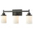 Atlas Lighting Belmar 22'' Wide 3Lt Vanity Light, Bronze/White
