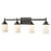 Atlas Lighting Belmar 31'' Wide 4Lt Vanity Light, Bronze/White