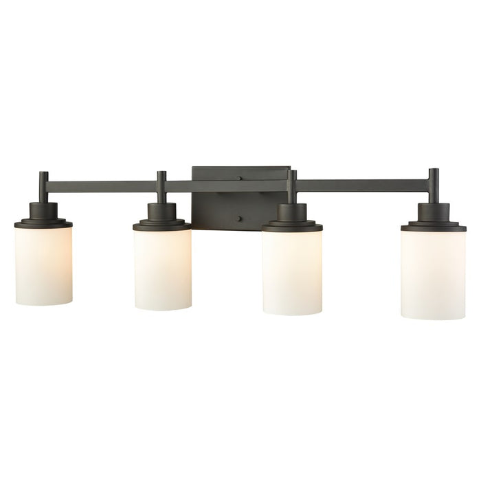Atlas Lighting Belmar 31'' Wide 4Lt Vanity Light, Bronze/White