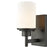 Atlas Lighting Belmar 9'' High 1Lt Sconce, Oil Rubbed Bronze/White
