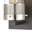 Atlas Lighting Bergenline 10'' High 1Lt Sconce, Matte Black/Clear