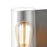 Atlas Lighting Bergenline 10'' High 1Lt Sconce, Matte Black/Clear