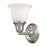 Atlas Lighting Berwick 7'' Wide 1Lt Vanity Light, Nickel/White