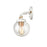 Atlas Lighting Boudreaux 15'' Wide 2Lt Vanity Light, White/Clear