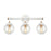 Atlas Lighting Boudreaux 24'' Wide 3Lt Vanity Light, White/Clear