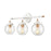 Atlas Lighting Boudreaux 24'' Wide 3Lt Vanity Light, White/Clear