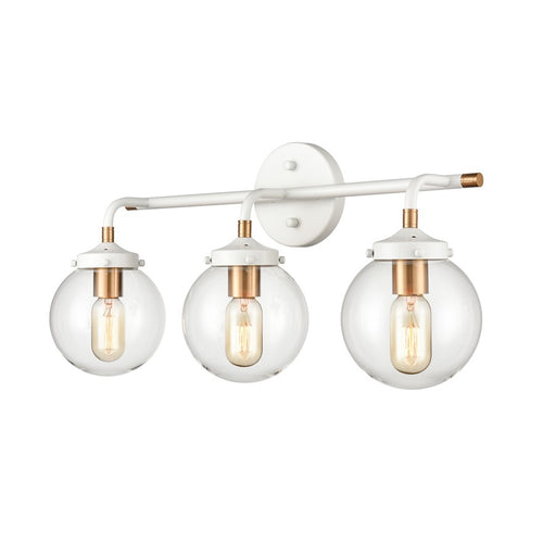 Atlas Lighting Boudreaux 24'' Wide 3Lt Vanity Light, White/Clear