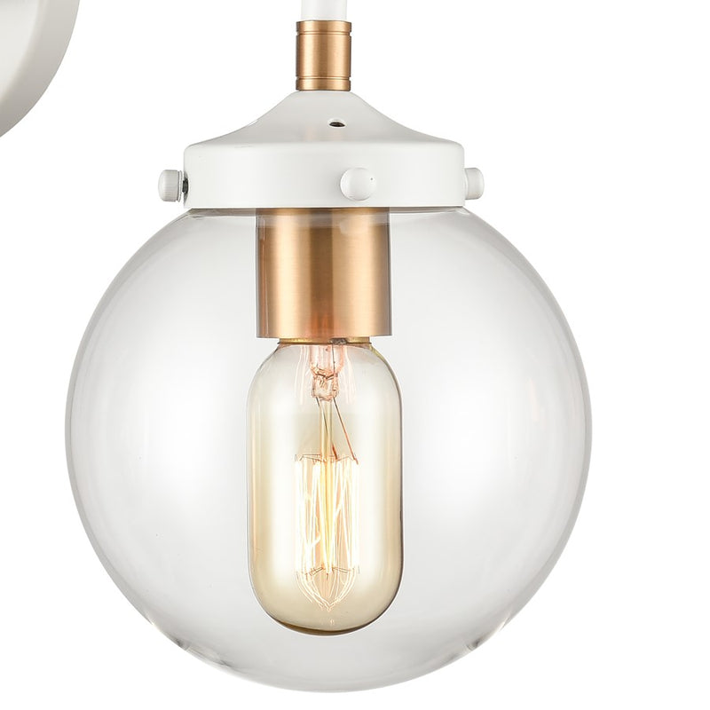 Atlas Lighting Boudreaux 24'' Wide 3Lt Vanity Light, White/Clear