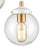 Atlas Lighting Boudreaux 24'' Wide 3Lt Vanity Light, White/Clear