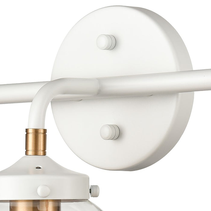 Atlas Lighting Boudreaux 24'' Wide 3Lt Vanity Light, White/Clear