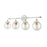 Atlas Lighting Boudreaux 33'' Wide 4Lt Vanity Light, White/Clear