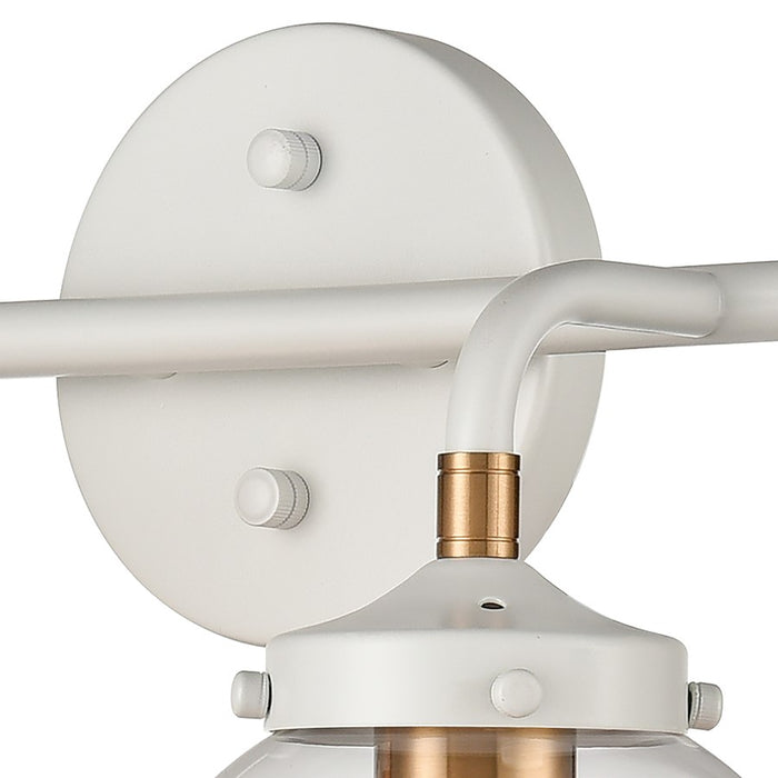 Atlas Lighting Boudreaux 33'' Wide 4Lt Vanity Light, White/Clear