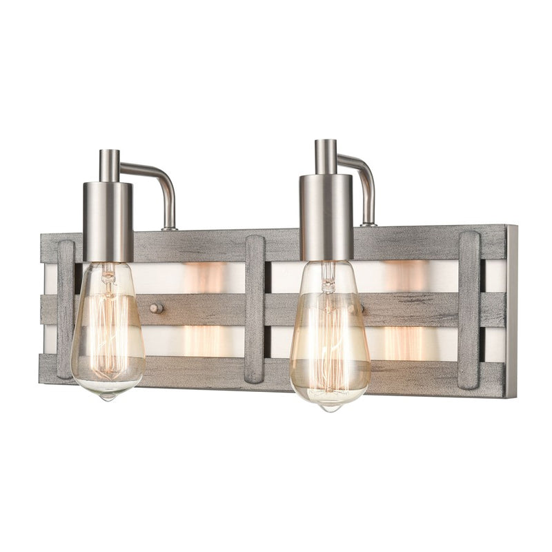 Atlas Lighting Brigantine 16'' Wide 2Lt Vanity Light, Driftwood