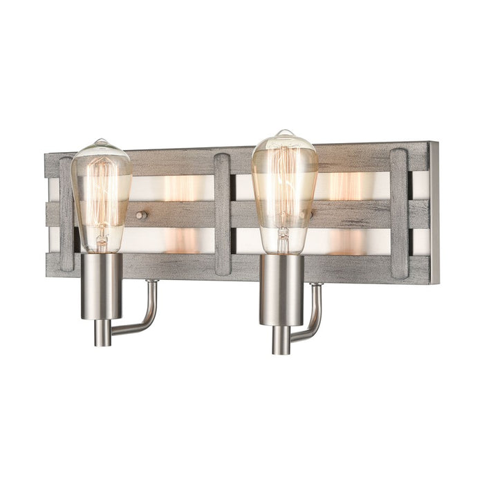 Atlas Lighting Brigantine 16'' Wide 2Lt Vanity Light, Driftwood