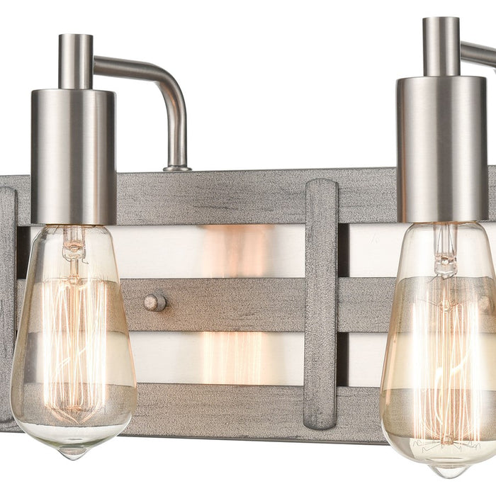 Atlas Lighting Brigantine 16'' Wide 2Lt Vanity Light, Driftwood