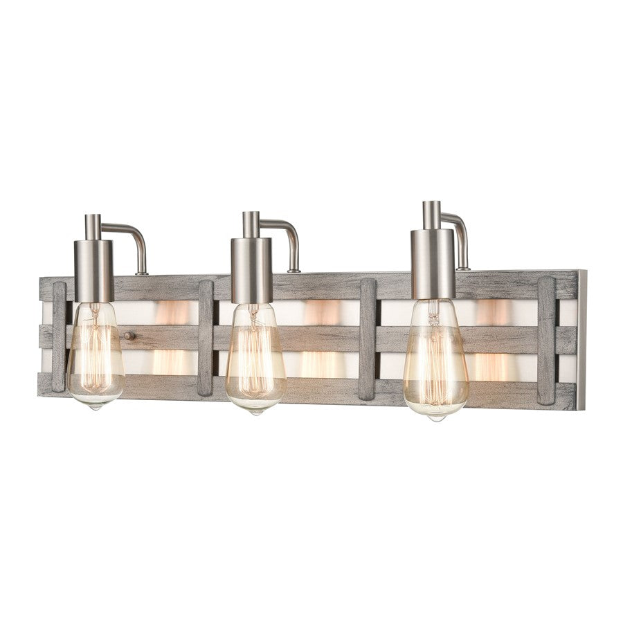 Atlas Lighting Brigantine 23'' Wide 3Lt Vanity Light, Driftwood