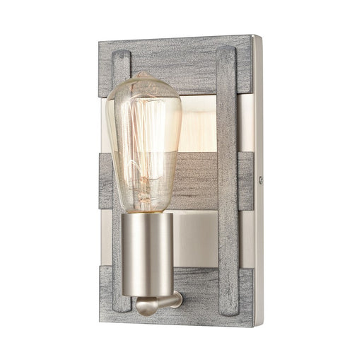 Atlas Lighting Brigantine 9'' High 1Lt Sconce, Weathered Driftwood