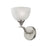 Atlas Lighting Bristol Lane 6'' Wide 1Lt Vanity Light, Nickel/White
