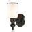 Atlas Lighting Bristol Way 10'' High 1Lt Sconce, Bronze/White
